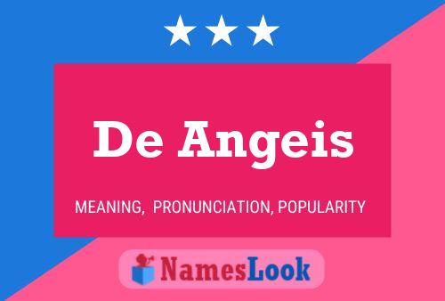 De Angeis Name Poster