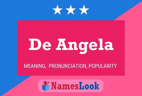 De Angela Name Poster