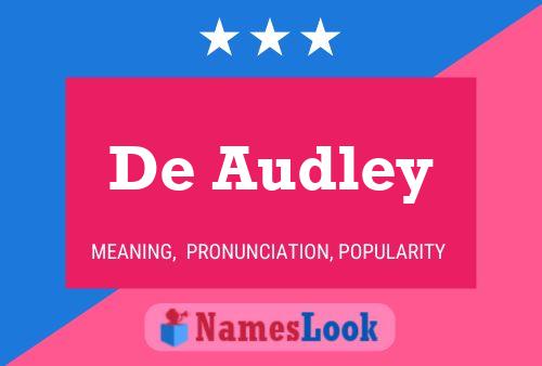 De Audley Name Poster