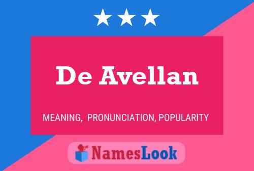 De Avellan Name Poster