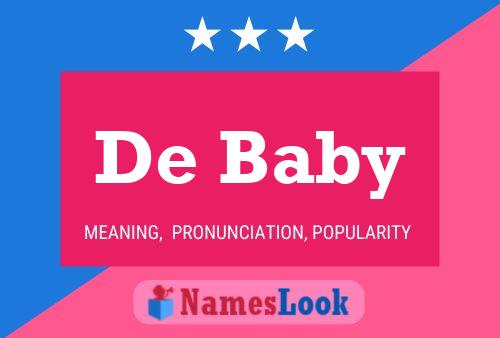 De Baby Name Poster