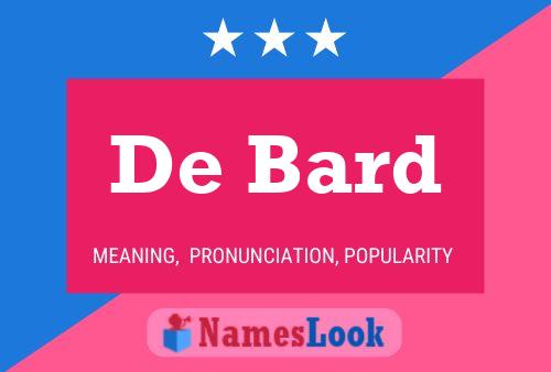 De Bard Name Poster