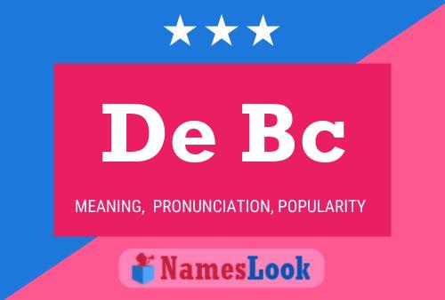 De Bc Name Poster