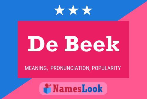 De Beek Name Poster