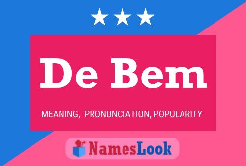 De Bem Name Poster