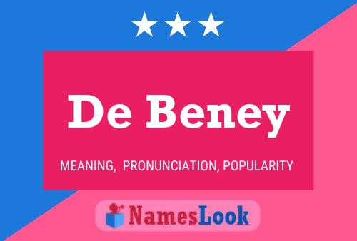 De Beney Name Poster