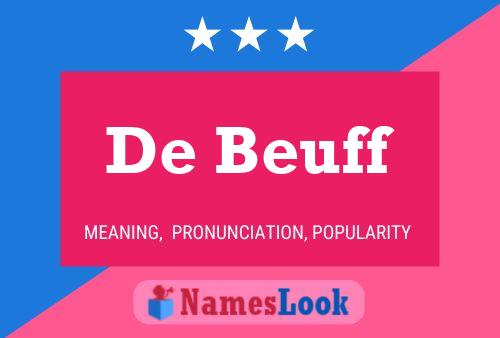 De Beuff Name Poster