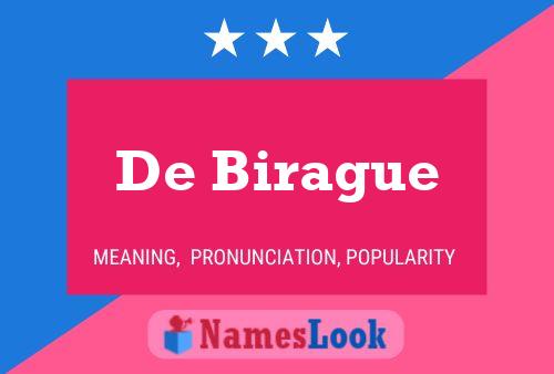 De Birague Name Poster