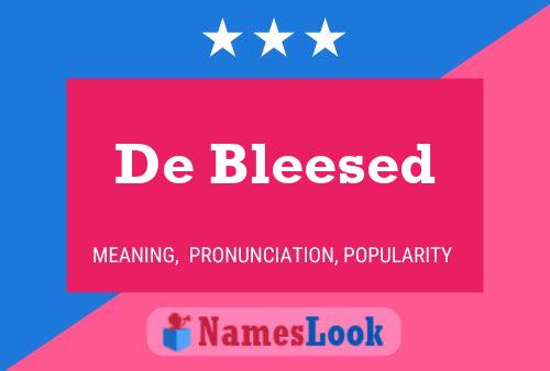 De Bleesed Name Poster