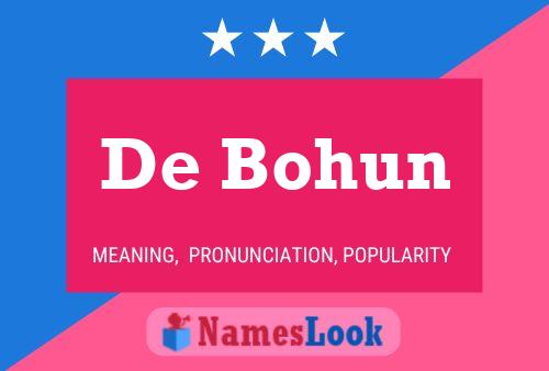 De Bohun Name Poster