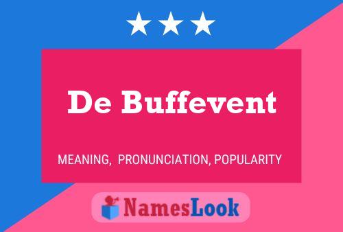 De Buffevent Name Poster