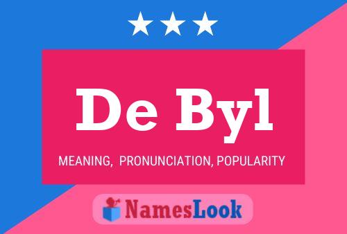 De Byl Name Poster