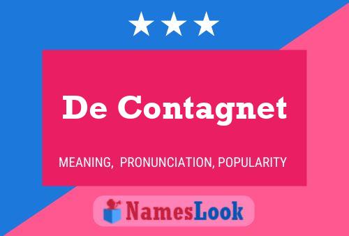 De Contagnet Name Poster