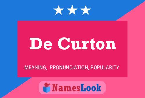 De Curton Name Poster