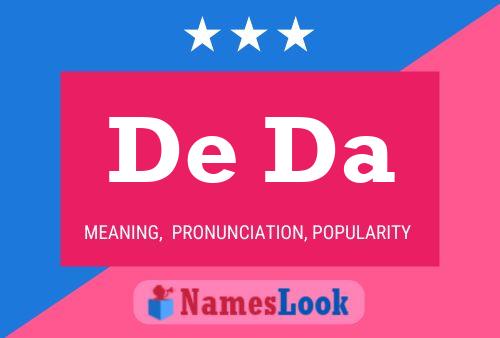 De Da Name Poster