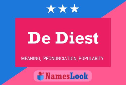 De Diest Name Poster