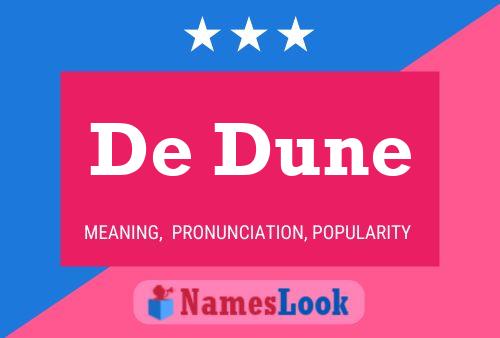 De Dune Name Poster