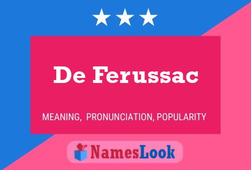 De Ferussac Name Poster