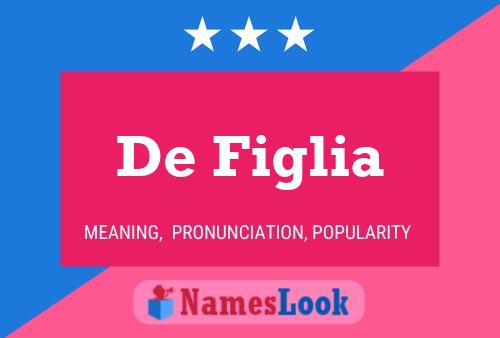 De Figlia Name Poster