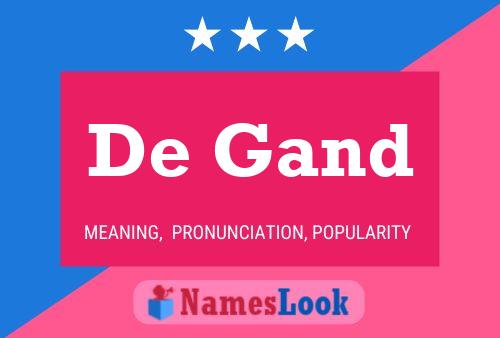 De Gand Name Poster