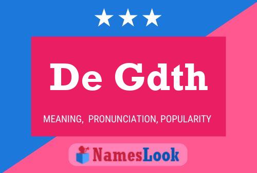 De Gdth Name Poster