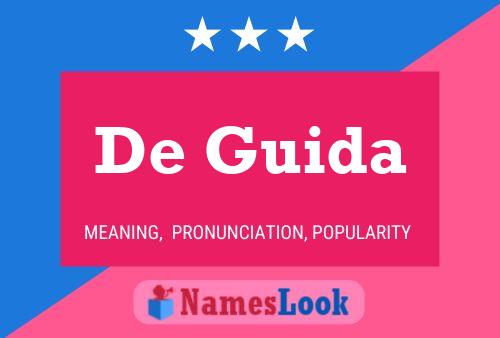 De Guida Name Poster