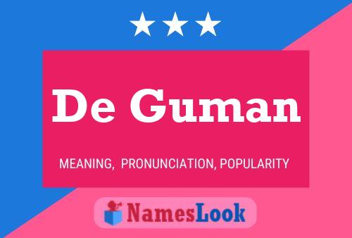 De Guman Name Poster