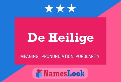 De Heilige Name Poster