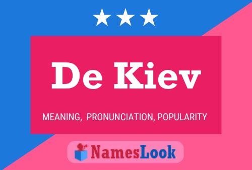 De Kiev Name Poster