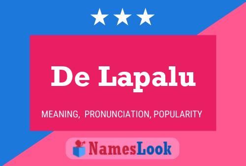 De Lapalu Name Poster