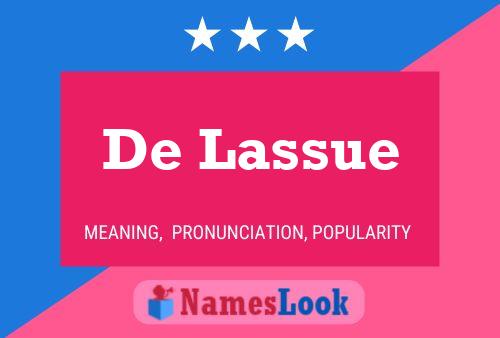 De Lassue Name Poster