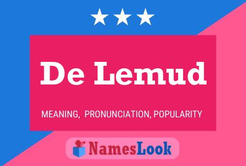 De Lemud Name Poster