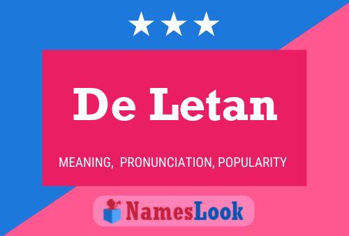 De Letan Name Poster