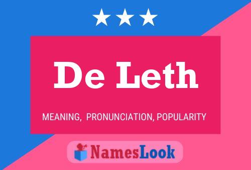 De Leth Name Poster