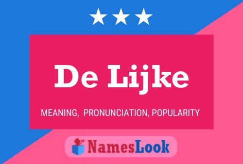 De Lijke Name Poster