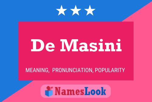 De Masini Name Poster