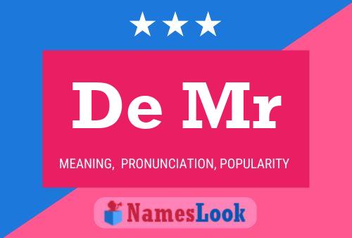 De Mr Name Poster