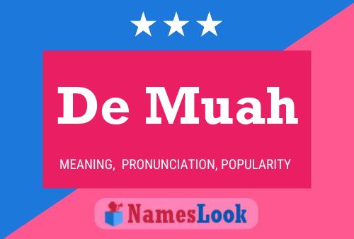 De Muah Name Poster