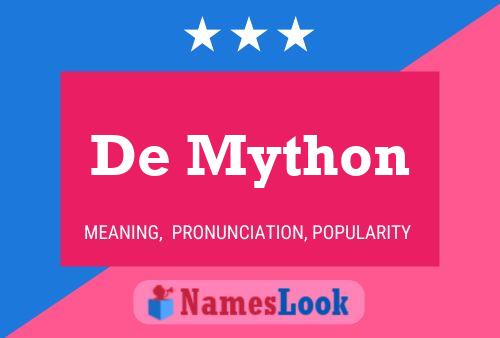 De Mython Name Poster