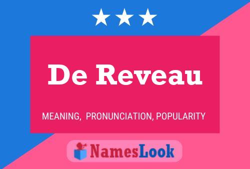 De Reveau Name Poster