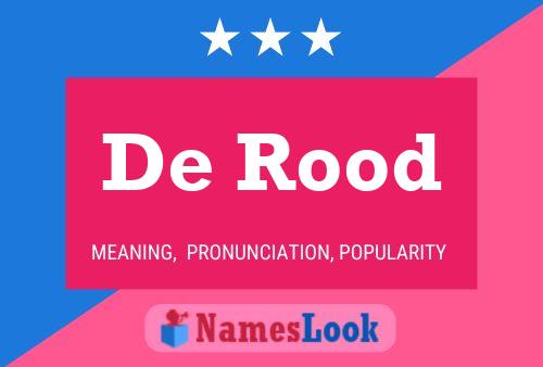 De Rood Name Poster