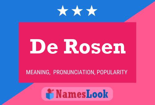 De Rosen Name Poster