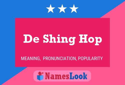 De Shing Hop Name Poster