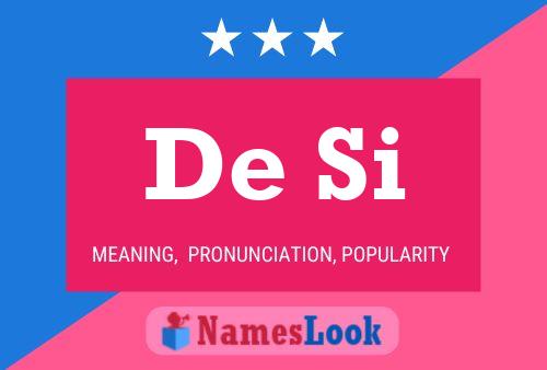 De Si Name Poster