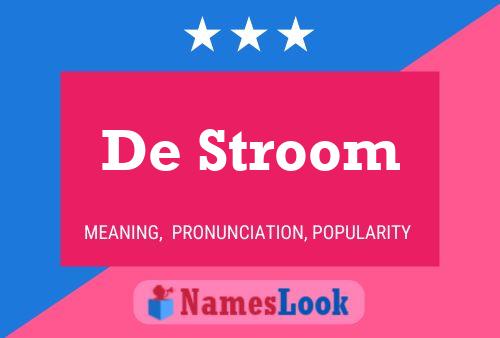 De Stroom Name Poster