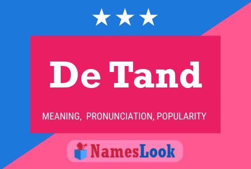 De Tand Name Poster