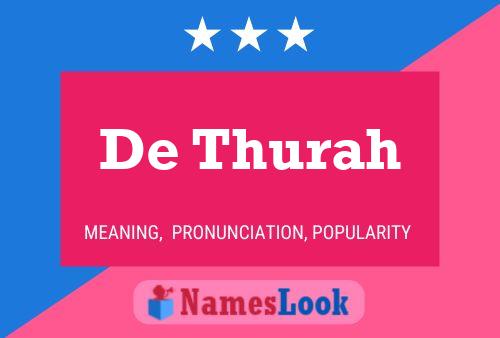 De Thurah Name Poster