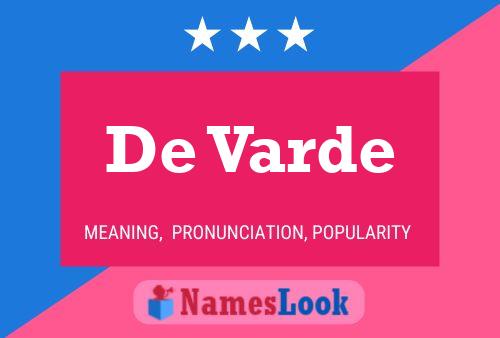 De Varde Name Poster