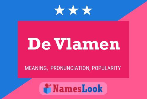 De Vlamen Name Poster