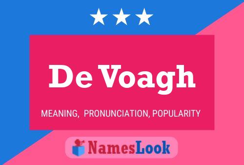 De Voagh Name Poster